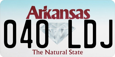 AR license plate 040LDJ
