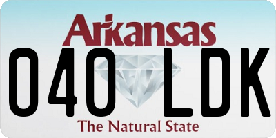 AR license plate 040LDK