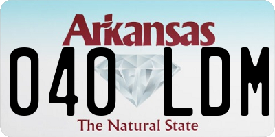 AR license plate 040LDM