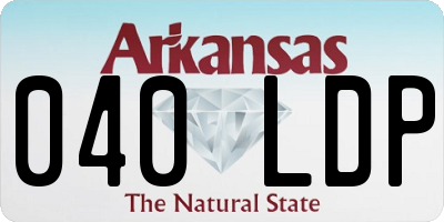 AR license plate 040LDP