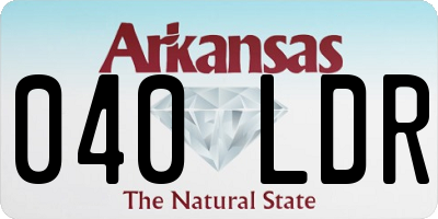 AR license plate 040LDR