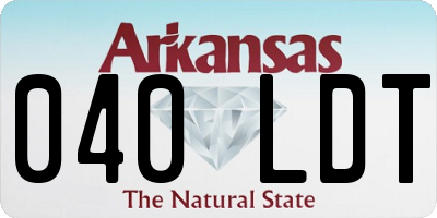 AR license plate 040LDT