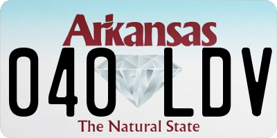 AR license plate 040LDV