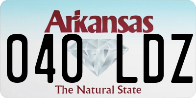 AR license plate 040LDZ