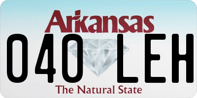 AR license plate 040LEH