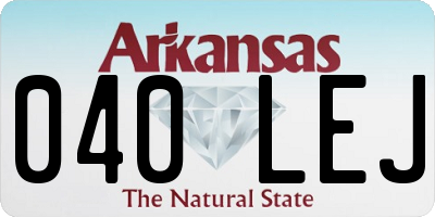 AR license plate 040LEJ
