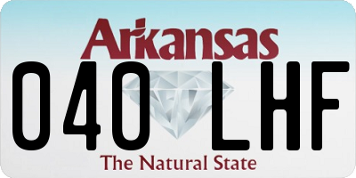 AR license plate 040LHF