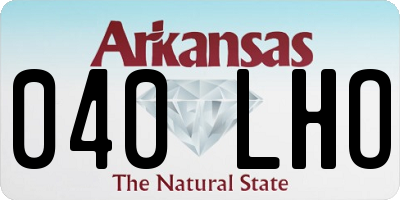 AR license plate 040LHO