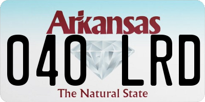 AR license plate 040LRD