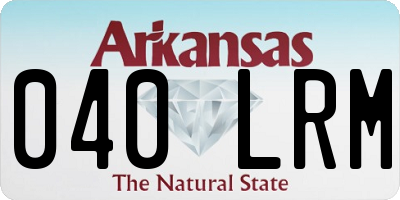 AR license plate 040LRM
