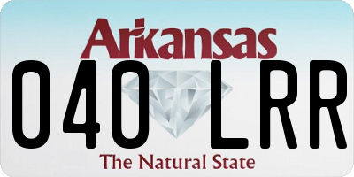 AR license plate 040LRR