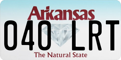 AR license plate 040LRT