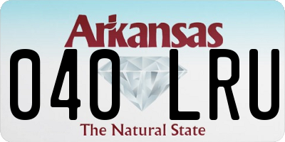 AR license plate 040LRU