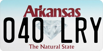 AR license plate 040LRY