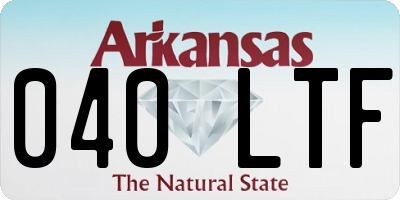 AR license plate 040LTF