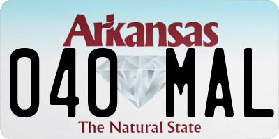 AR license plate 040MAL