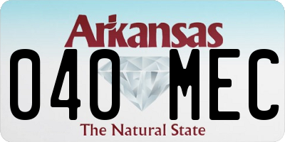 AR license plate 040MEC