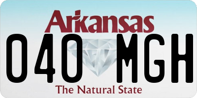 AR license plate 040MGH