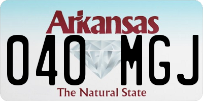 AR license plate 040MGJ