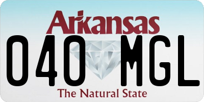 AR license plate 040MGL
