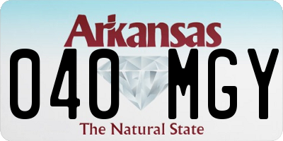 AR license plate 040MGY