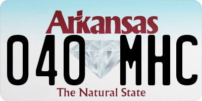 AR license plate 040MHC