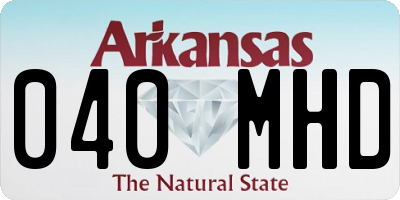 AR license plate 040MHD
