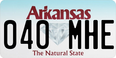 AR license plate 040MHE