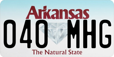 AR license plate 040MHG