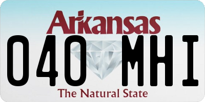 AR license plate 040MHI