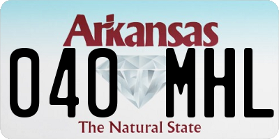 AR license plate 040MHL