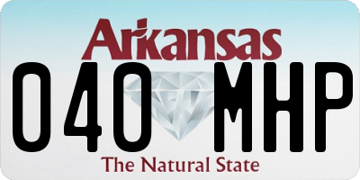 AR license plate 040MHP