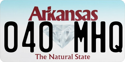 AR license plate 040MHQ
