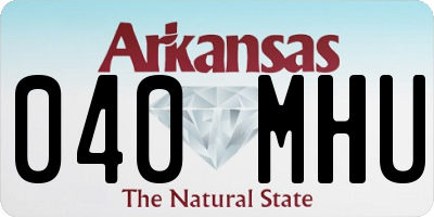 AR license plate 040MHU