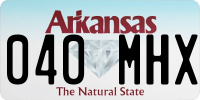 AR license plate 040MHX