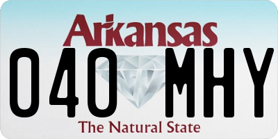 AR license plate 040MHY