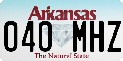 AR license plate 040MHZ