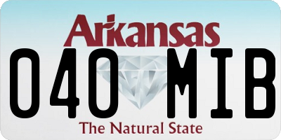 AR license plate 040MIB