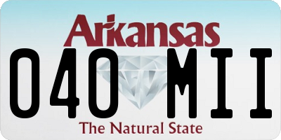 AR license plate 040MII