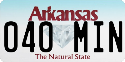 AR license plate 040MIN