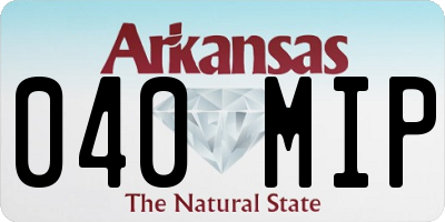AR license plate 040MIP