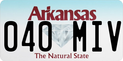 AR license plate 040MIV