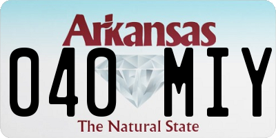 AR license plate 040MIY