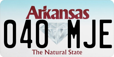 AR license plate 040MJE