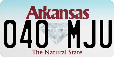 AR license plate 040MJU