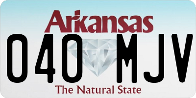 AR license plate 040MJV