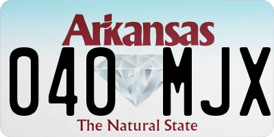 AR license plate 040MJX