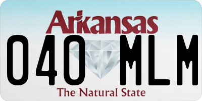 AR license plate 040MLM