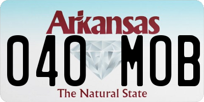 AR license plate 040MOB