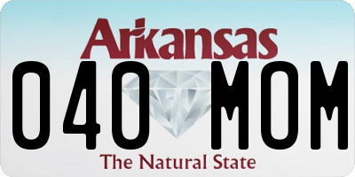 AR license plate 040MOM